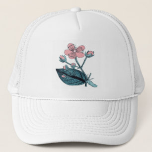 Boné Daîdae Rosa Floral
