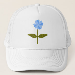 Boné Daisy Flower Bonito Blue Floral Hat