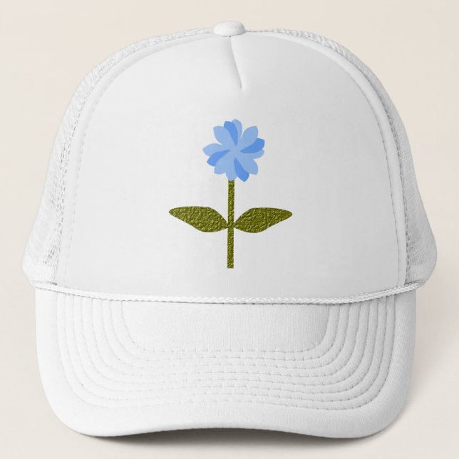 Boné Daisy Flower Bonito Blue Floral Hat (Frente)