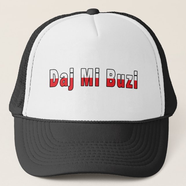 Boné Daj MI Buzi - dê-me um beijo (Frente)