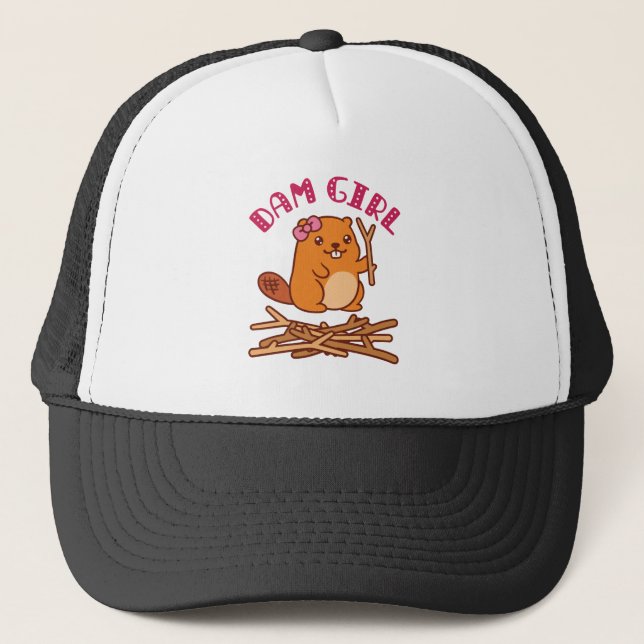Boné Dam Girl Cute Beaver (Frente)