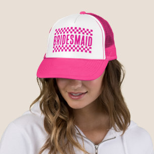 Boné Damas de Honra Rosa Rétro Viagem de Meninas Combin