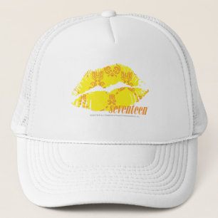 Boné Damasco amarelo alaranjado