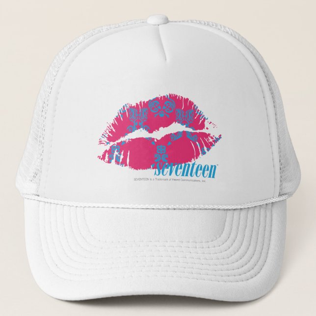 Boné Damasco Aqua-Magenta (Frente)