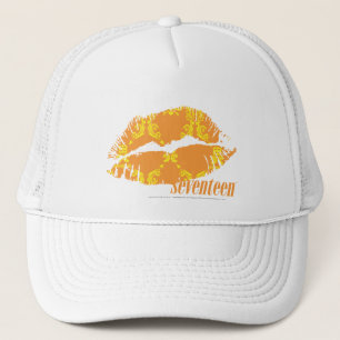 Boné Damasco laranja-amarelo