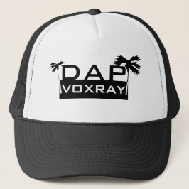 Boné DapVoxray_Logo_Palms_Black_White