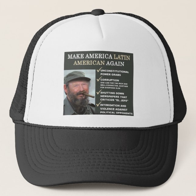 Boné Dastro: Faça América latino-americano outra vez (Frente)