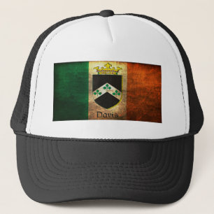 Boné Davis Crest Irish Flag
