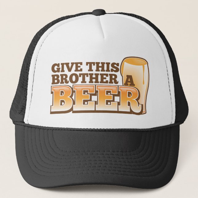 Boné Dê a este irmão uma CERVEJA! (Frente)