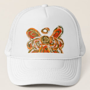 Boné de Arte Personalizada do Angel Orange Guardia