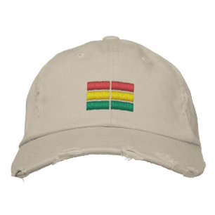 Boné de Baseball Bordado com Bandeira da Bolívia