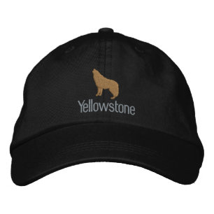 Boné de Basebol Bordado pelo Lobo Yellowstone