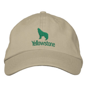 Boné de Basebol Bordado pelo Lobo Yellowstone