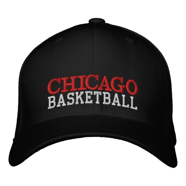 BONÉ de basquete preto CHICAGO (Frente)