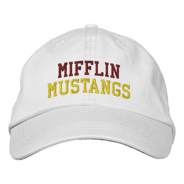 BONÉ DE BEISBOL BORDADO MIFFLIN MUSTANGS (Frente)