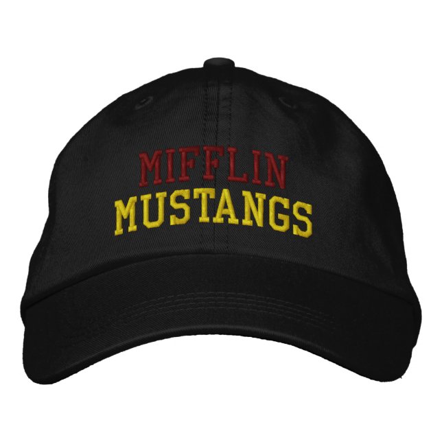 BONÉ DE BEISBOL BORDADO MIFFLIN MUSTANGS (Frente)