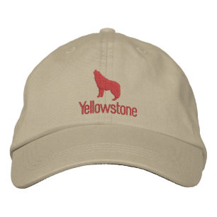 Boné de beisebol bordado com lobo de Yellowstone
