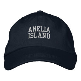 Boné de beisebol bordado da Ilha Amelia Flórida
