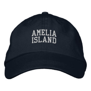 Boné de beisebol bordado da Ilha Amelia Flórida