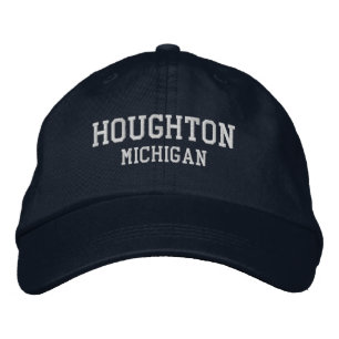 Boné de beisebol bordado de Houghton Michigan