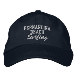 Boné de beisebol bordado de surfe de Fernandina Be