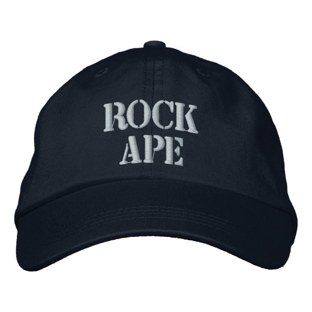 BONÉ de beisebol bordado em APE ROCK (Frente)