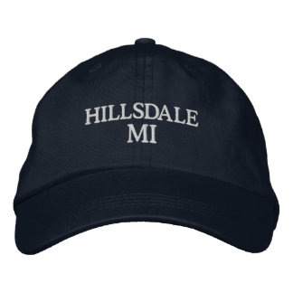 Boné de beisebol bordado Hillsdale Michigan