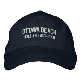 Boné de beisebol bordado Ottawa Beach Michigan