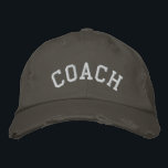 BONÉ de beisebol bordado pela COACH<br><div class="desc">Um legal chapéu bordado para o treinador! Este boné de baseball unisex está disponível em cores e estilos variados. O texto e a cor do bordado podem ser personalizados. Faz um presente excelente da equipe!</div>