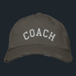 BONÉ de beisebol bordado pela COACH<br><div class="desc">Um legal chapéu bordado para o treinador! Este boné de baseball unisex está disponível em cores e estilos variados. O texto e a cor do bordado podem ser personalizados. Faz um presente excelente da equipe!</div>