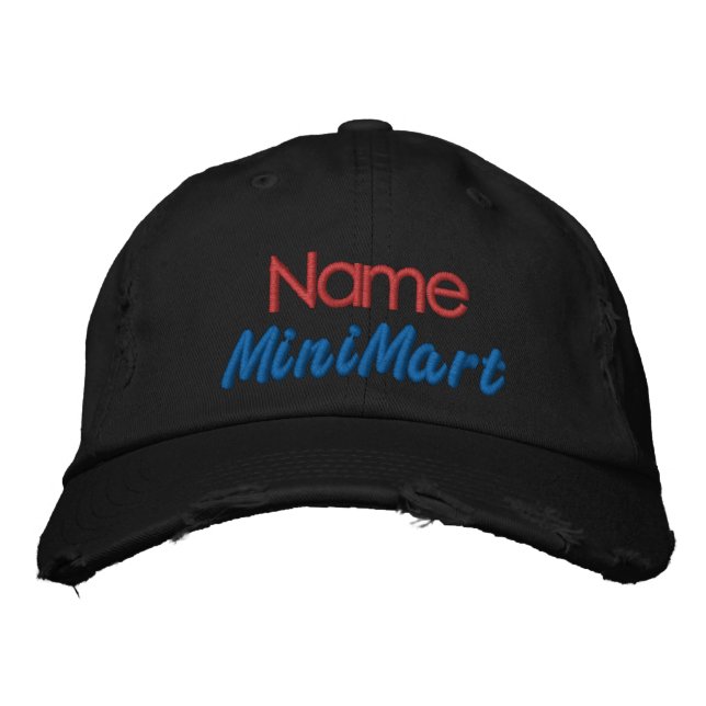 Boné de beisebol bordado personalizado para empres (Frente)