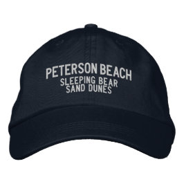Boné de beisebol bordado Peterson Beach Michigan