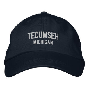 Boné de beisebol bordado Tecumseh Michigan