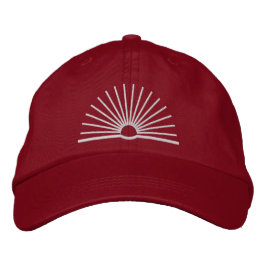 Boné de beisebol CMEC - vermelho com logotipo bran