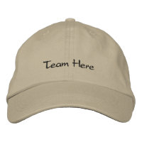 Boné de beisebol de equipe bordado personalizado
