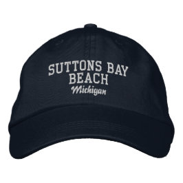 Boné de beisebol de Suttons Bay Beach Michigan