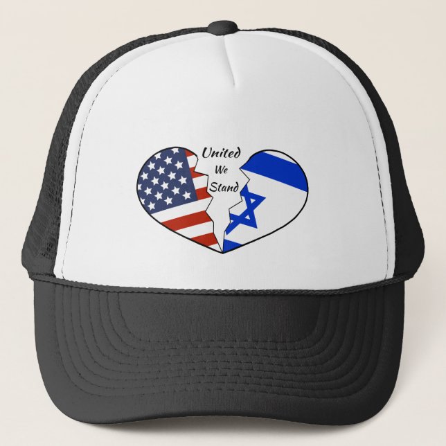 Boné de beisebol: Israel EUA Unidos (Frente)