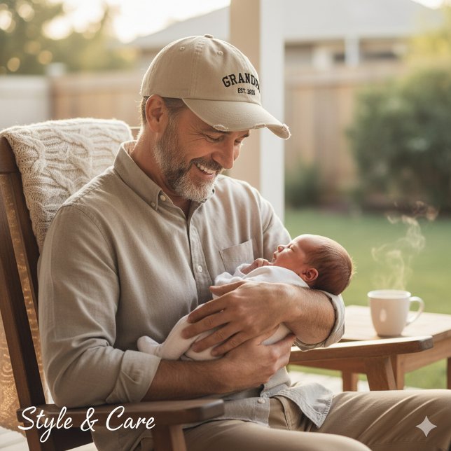 Boné de beisebol moderno com texto personalizado b (Modern Personalized Text Embroidered Baseball Cap)