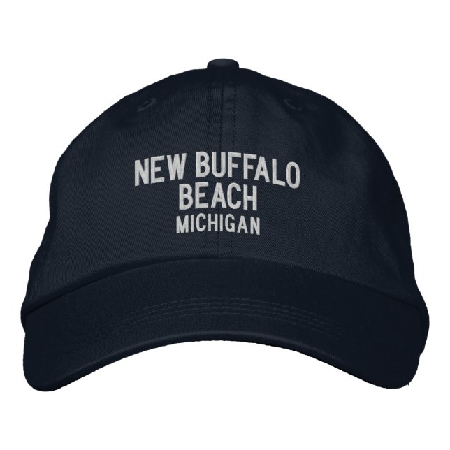 Boné de Beisebol New Buffalo Beach Michigan (Frente)
