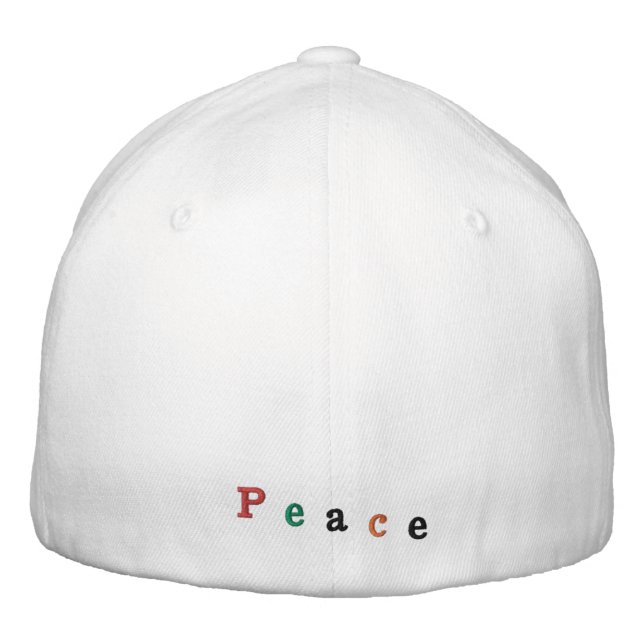 boné de beisebol "Paz" (Verso)