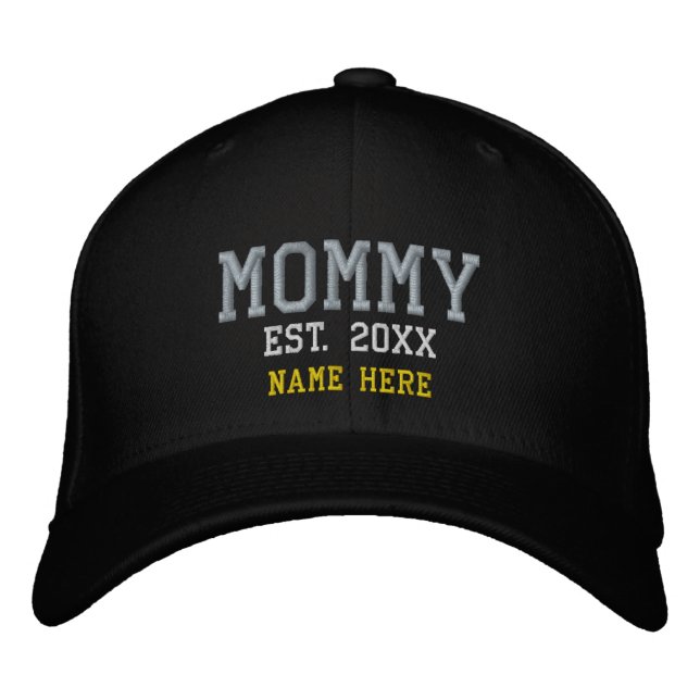 Boné de Beisebol Personalizado com Bordado Mamãe (Frente)