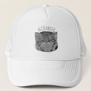 Boné de beisebol personalizado do gato de Pallas
