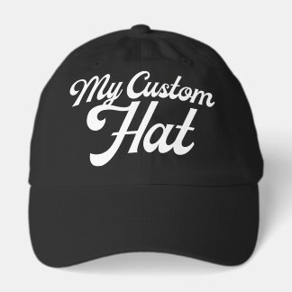 Boné de beisebol preto personalizado em branco (Bo