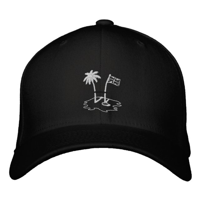 Boné de beisebol preto RUGBY BVI (Frente)