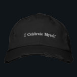 Boné de beisebol preto, unissex, desgastado<br><div class="desc">Achamos que as conquistas pessoais, grandes e pequenas, devem ser celebradas! Este boné é um lembrete perfeito para VOCÊ, um iniciador de conversas e uma forma de exemplificar a sua positividade. É um presente perfeito para amigos e entes queridos para dizer-lhes que eles merecem ser celebrados! Ideal para despedidas de...</div>