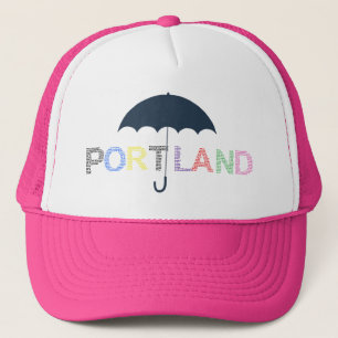 Boné de Beisebol Rosa de Clima de Portland Chapéu 