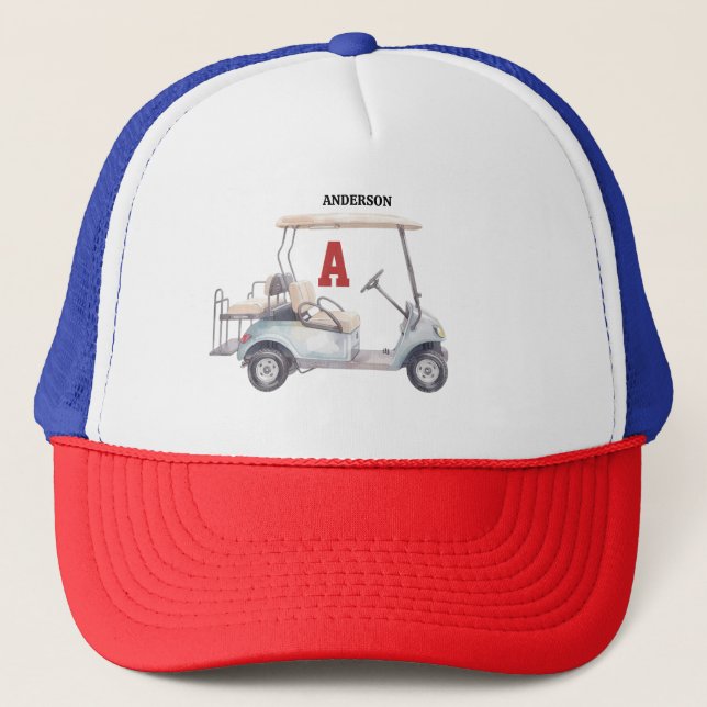 Boné de Caminhão Personalizado com Monograma para  (Frente)
