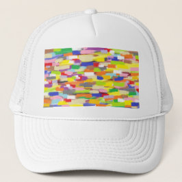 Boné de caminhoneiro abstrato para pai, crianças e