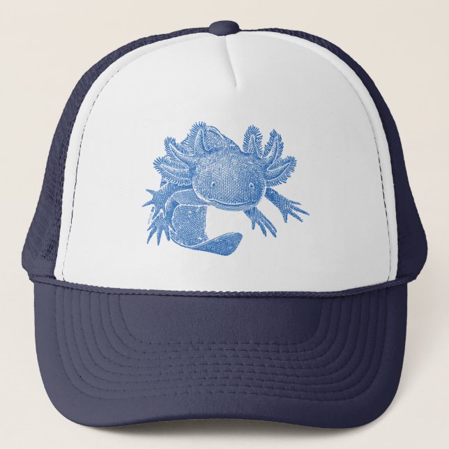 Boné de Caminhoneiro Axolotl - AZUL (Frente)