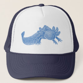 Boné de Caminhoneiro Axolotl - AZUL